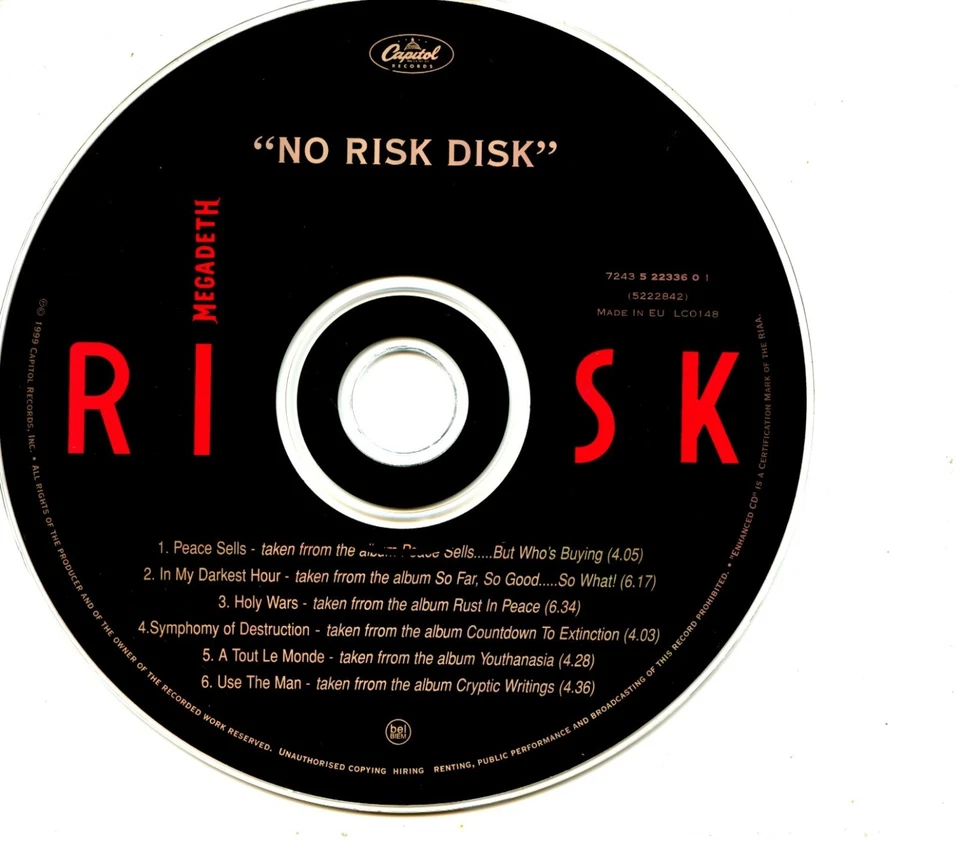 Megadeth - Risk - Image 4 of 4