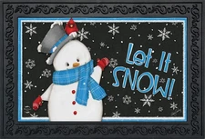 Briarwood Lane Jolly Winter Snowman Doormat