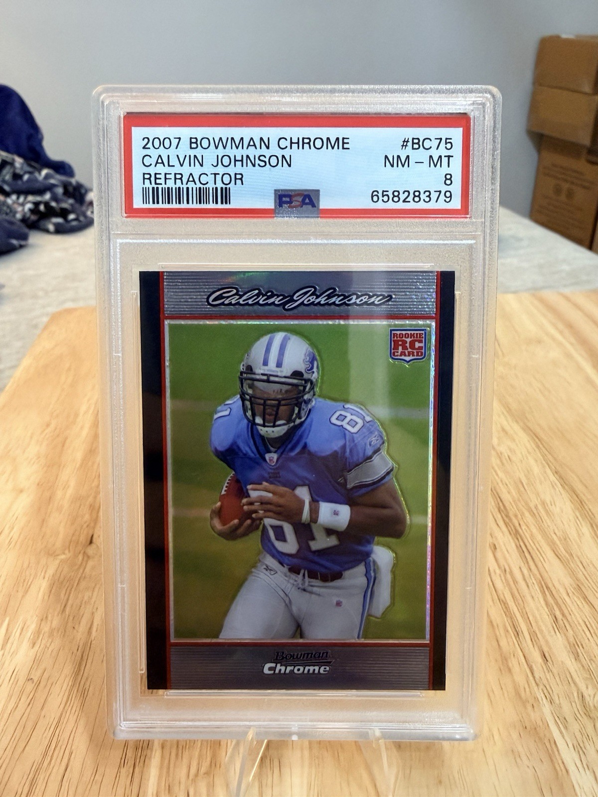 2007 Bowman Chrome - Calvin Johnson #BC75 Refractor (RC)
