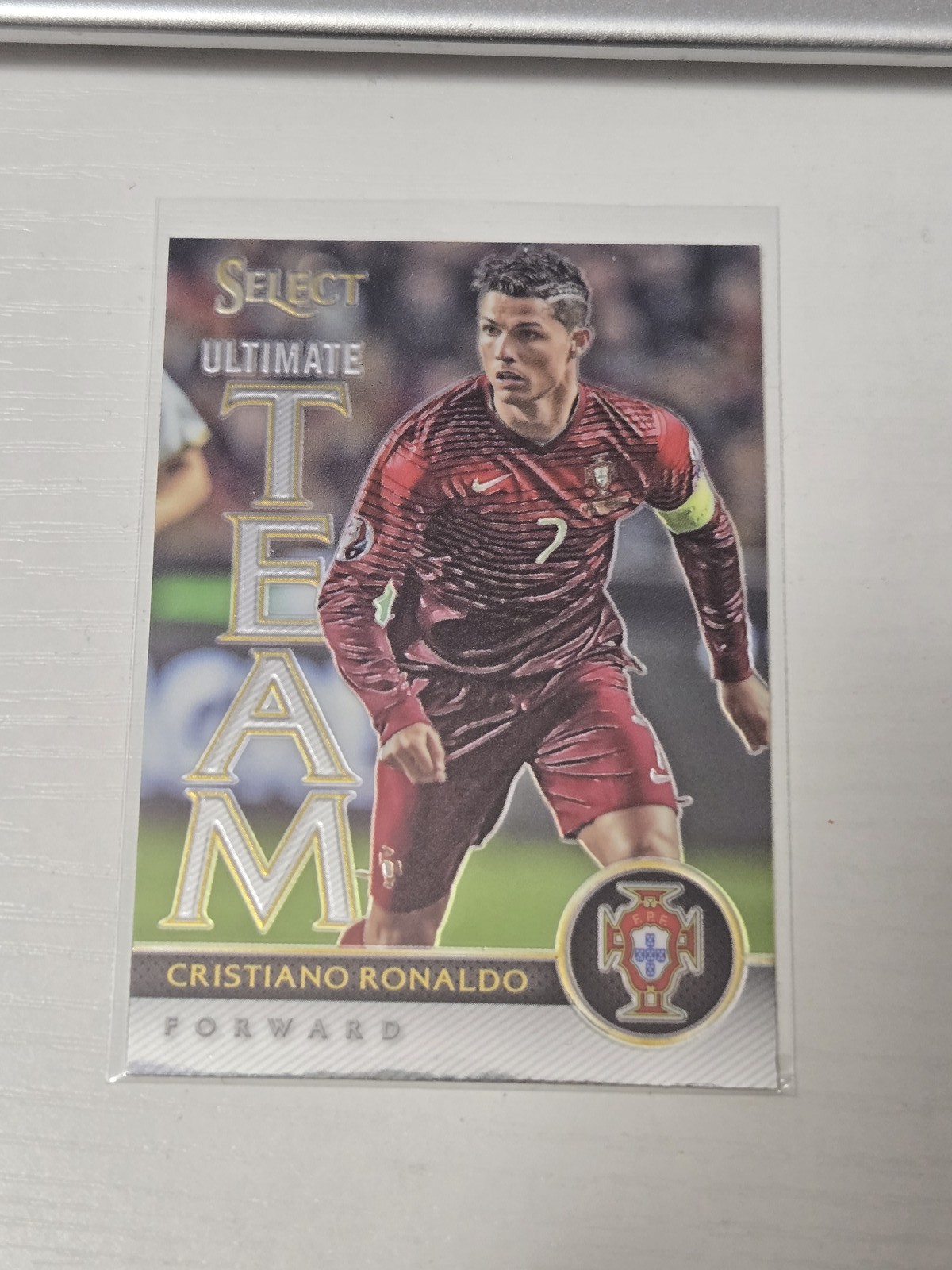 Cristiano Ronaldo #15 Soccer Cards 2015 Panini Select Ultimate Team trading card — raw and PSA graded price guide
