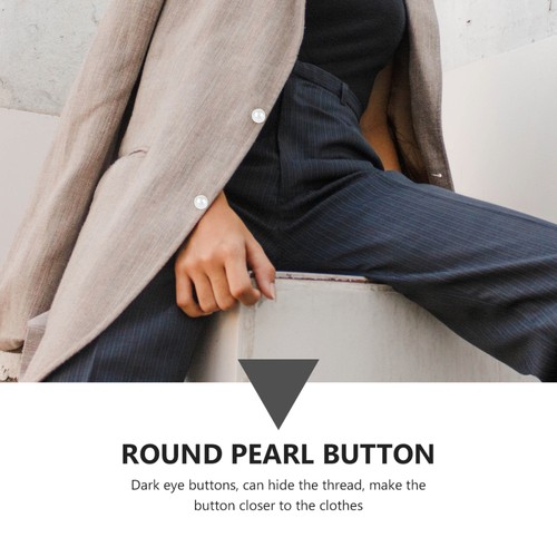 50PCS Round Shape Pearl Buckles Colorful Pearl Buttons Creative Buckles (10L) - Picture 9 of 12