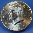 2001-D Kennedy Half Dollar NIFC. Lightly Circulated. MS/AU. Stock Photo. KHD-44