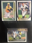 PAUL SKENES, Pittsburgh Pirates 3-Card Lot, 2024 2025 TOPPS BOWMAN DONRUSS