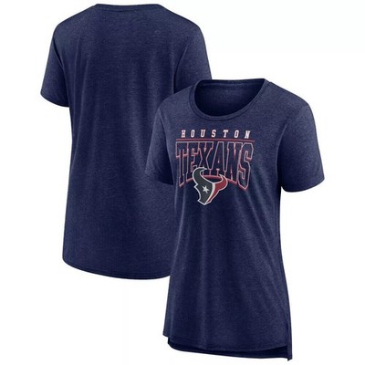 NFL Houston Texans Women's Champ Caliber Heather Tri-blend T-Shirt, 2XL