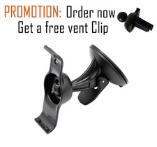 Windscreen Suction Mount + Free Vent Clip for Garmin Nuvi 50 LM LMT LT GPS UK