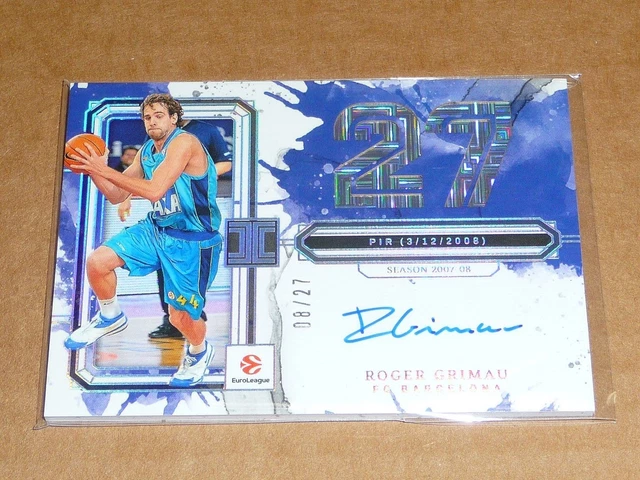 2025/26 Panini Select EUROLEAGUE ROGER GRIMAU AUTOGRAPH/AUTO IMPECCABLE 08/27