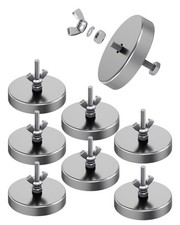 8Pack 1.43" Strong Round Base Magnet, 25LBS Heavy Duty Magnets with 0.19" Ce...