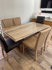 Marble Top and Pedestal base Dining Table - CS K24