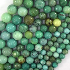 Natural Green Chrysoprase Round Beads 15.5" Strand 3mm 4mm 6mm 8mm 10mm