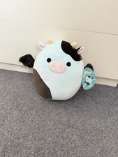 Squishmallow Cillian Cow Bat Soft Toy Plush