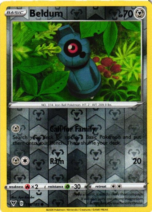 Beldum Reverse Holo 116/185 SWSH04: Vivid Voltage LP
