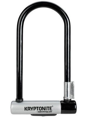 Kryptonite KryptoLok U-Lock - 4 x 9'' Keyed Black Includes bracket