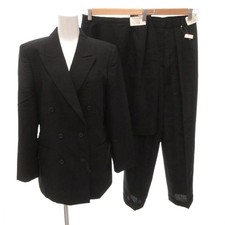 Brooks Brothers Women's Stripe Suit Set Jacket Skirt Pants 9AR Black Ages 14
