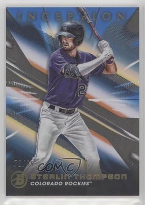 2023 Bowman Inception Blue Foil 73/99 Sterlin Thompson #37 0v3r