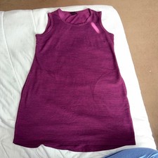 32 Degrees Purple Heathered Sleeveless Pocket Dress Women Medium