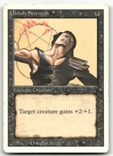 Unholy Strength (HP) Revised Edition 3ED Magic MTG