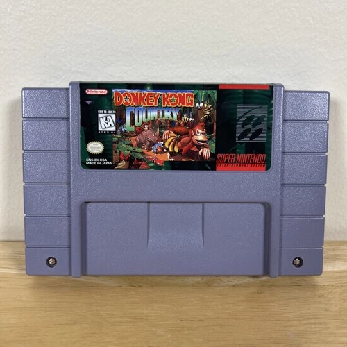 Donkey Kong Country Nintendo SNES Video Authentic Game Cartridge Tested & Works