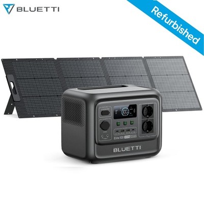 BLUETTI Elite 100 V2 Powerstation 1800W 1024Wh mit 200W Solarpanel für Camping
