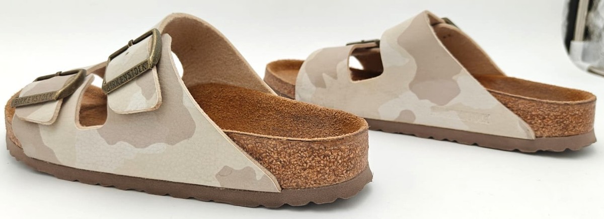 Birkenstock Arizona Desert Soil Camo Sandals Women 7 EU 38 Taupe Sand Birko-Flor View 6