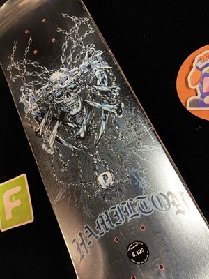 RARE Paul Rodriguez Hamilton Foil Megadeth Primitive Skateboard