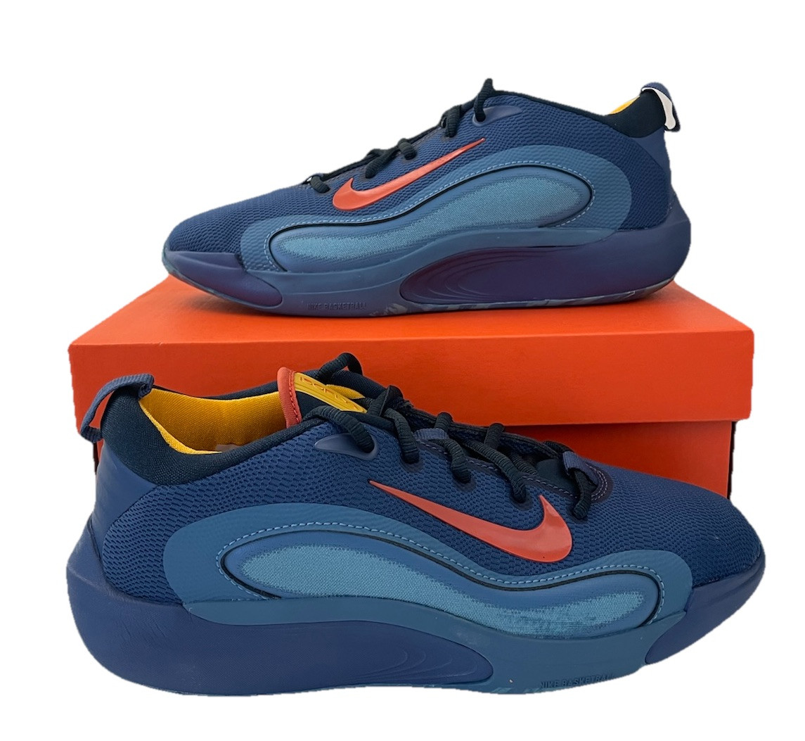 ナイキページ Nike Isofly GS Total Navy Kids Youth Basketball Hoopers Shoes