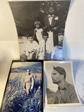 Trio Old Photos Young Master WWII Soldier