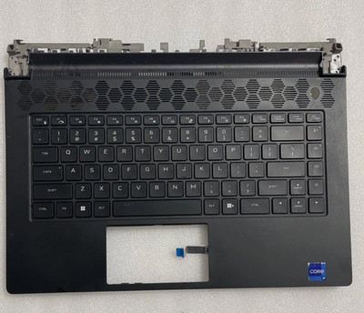 1F2H0 Dell Alienware M15 R7 OEM Laptop Palmrest w/ BL Keyboard Genuine W11