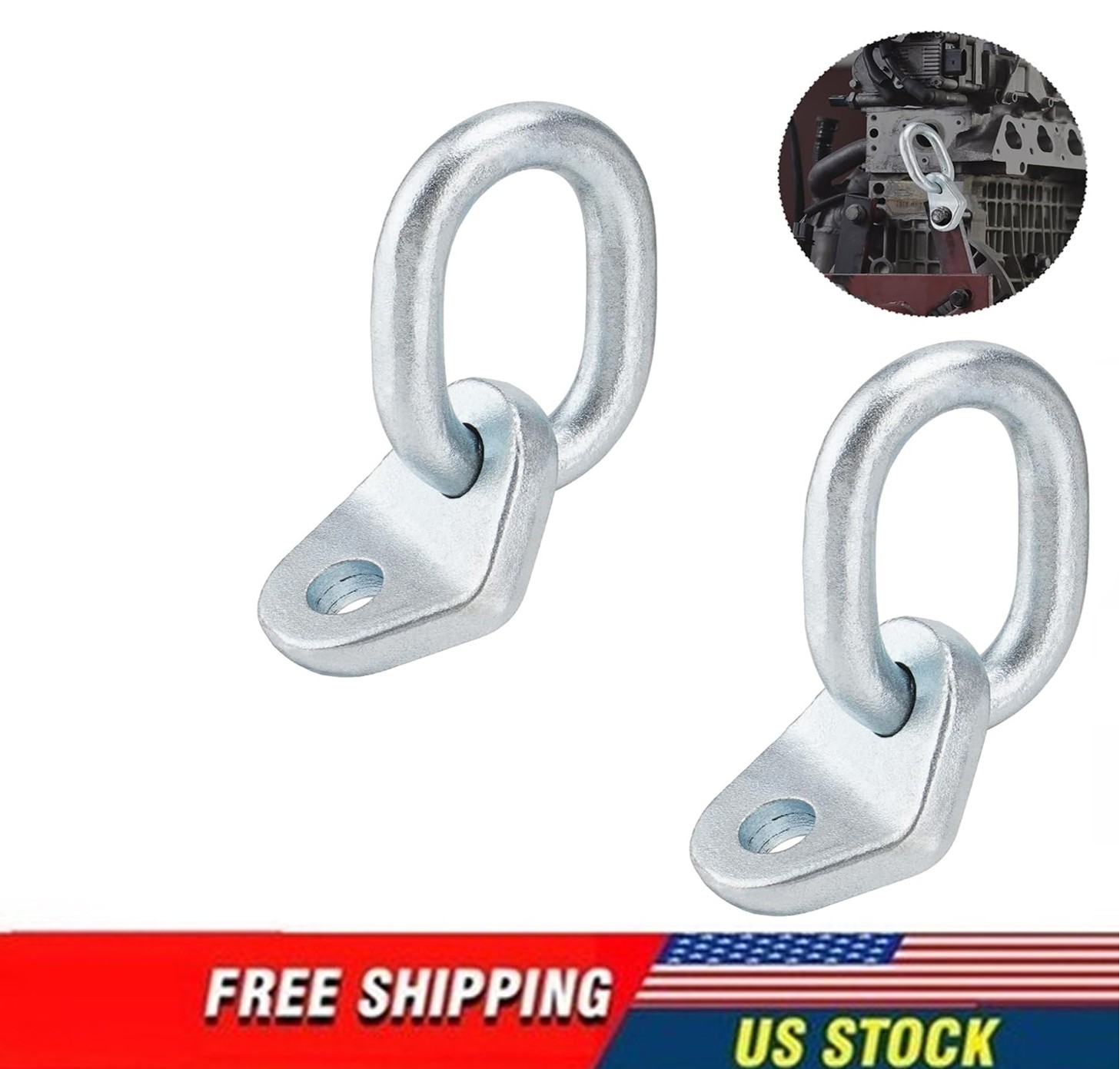 Pack of 2 New 7100 Lifting Bracket Set 17700 lb Capacity Engine Lift Bracket Kit