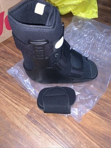 Orthosis Air Cam Foot Ankle Walking Boot Brace, Size large ,  right side , Black