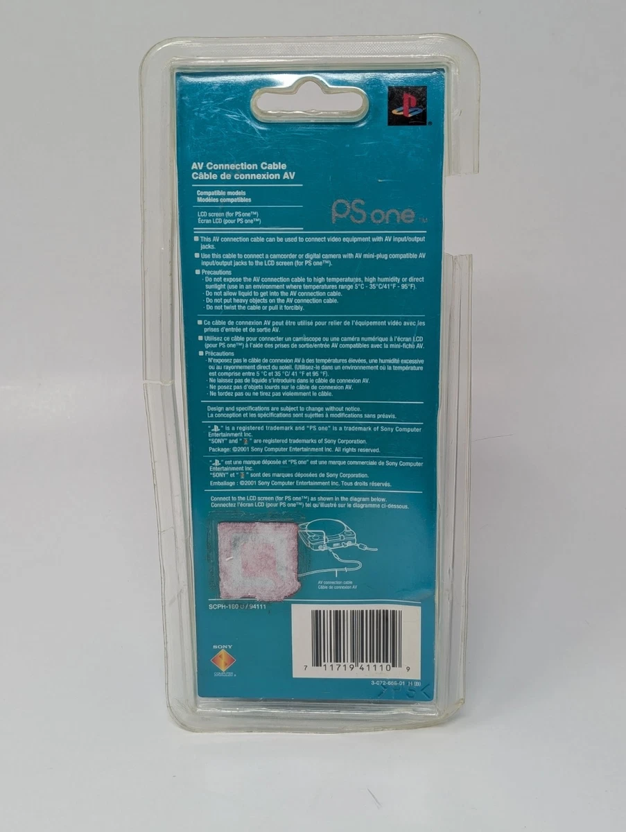 Sony PS One Playstation PS1 AV Connection Cable SCPH-180 U - Brand New Sealed