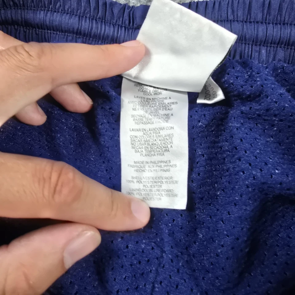 Pantalones Adidas Para Hombre De Colección Años 90 Grandes Azul Malla Forrados Pista Cortavientos Pierna A Presión Foto 4 de 4