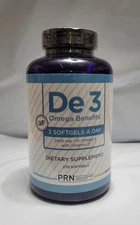 PRN De3 Eye Omega Fish Oil 270 Softgels - Support for Dry Eyes Exp 2027