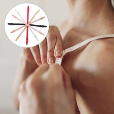 6 Pcs Bra Strap Clips Non Adjustable Buckle Holder for Women