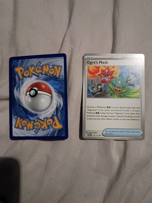 pokemon ogre's mask item trainer card lot ogerpon
