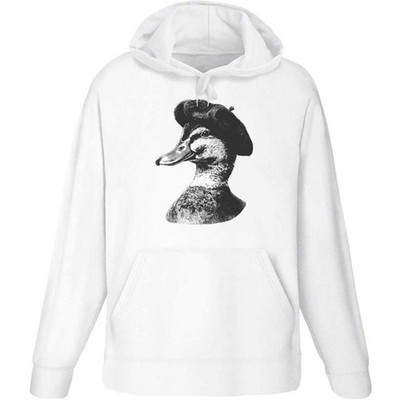 Hoodie / Kapuzenpullover ''Mallard Duck Wearing Berret'' für Erwachsene (HO062167)