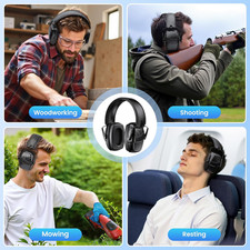 2Pack Ear Protection NRR 35Db Hearing Protection Ear Muffs for Shooting