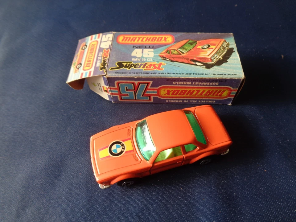 MATCHBOX COLLECT ALL 75 MODELS  SUPERFAST LESNEY BMW 30 CSL NUMERO 45 - Immagine 3 di 4