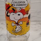 Vintage McDonald's 1971 Camp Snoopy Peanuts Character Glass Tumbler Cup Clear — photo 6