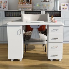 Professional Manicure Table Technician Nail Art Beauty Salon Bar Station Desk UK