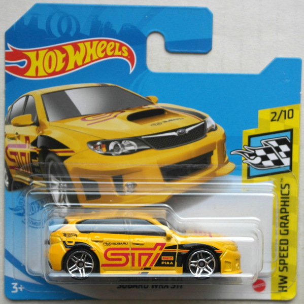 Hot Wheels Subaru WRX STI Gelb HW Speed Graphics Neu/Ovp Motorsport Auto Yellow-image