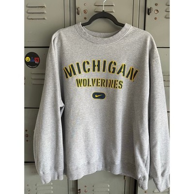 Vintage 90s Nike University of Michigan Wolverines Sweatshirt USA Made Sz XL