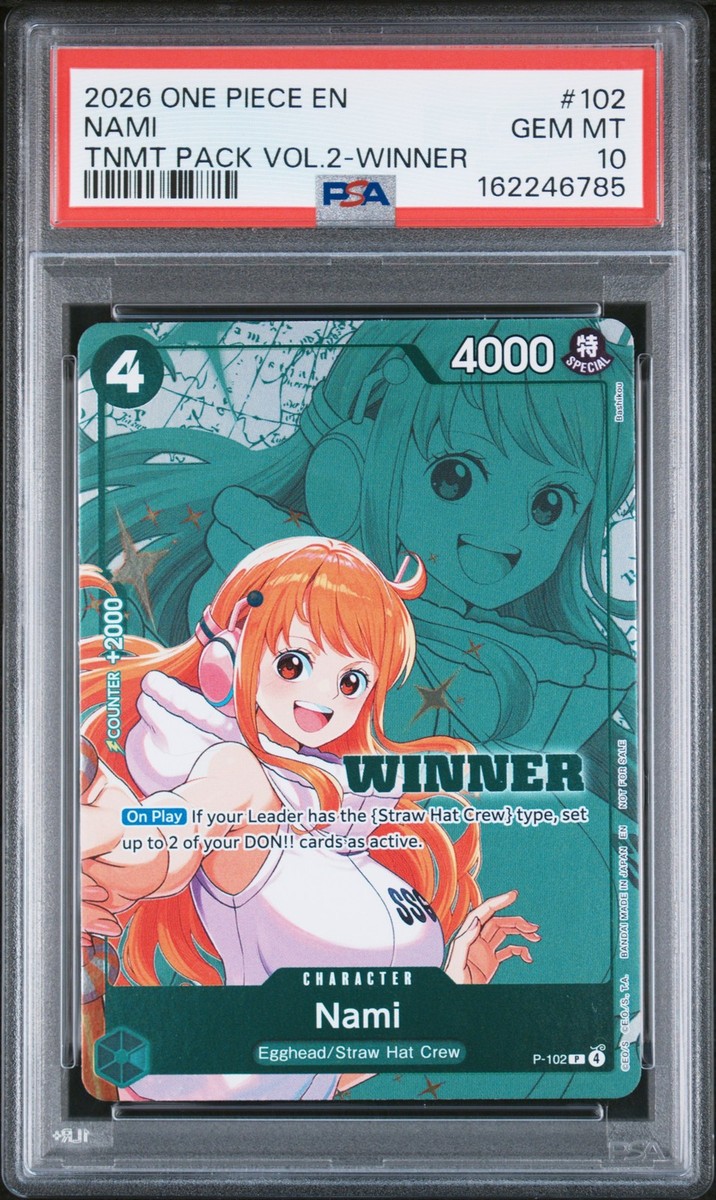 2026 ONE PIECE TOURNAMENT PACK VOL.2 WINNER #102 NAMI PSA 10 | eBay