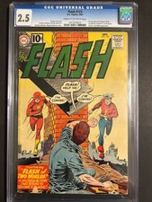 Flash 123 1961 DC Comics CGC G+ 2.5 1st Mention Earth II 1st GA Flash in SA