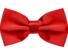 Adjustable Classic Pretied Bow Tie for Men, Women, and Boys - Men's Bowtie Red