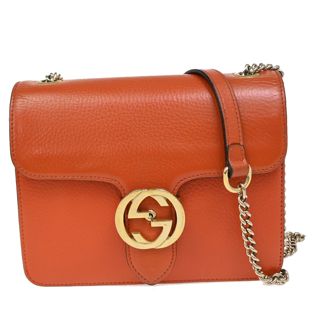 GUCCI Logo Interlocking G Mini Chain Shoulder Bag… - image 1