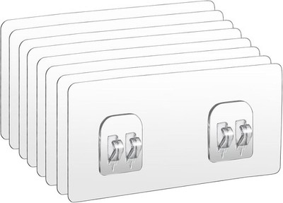 Transparent duschregal Haken,Klebehaken Extra Stark für Regal 