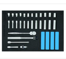 Williams 29 pc 3/8 Drive 6-Pt Metric Socket Set JHWFMSB-29F EVA Foam a Snap-On 