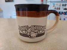 Vintage 1986 Hardee's Rise and Shine Homemade Biscuits Coffee Mug Cup