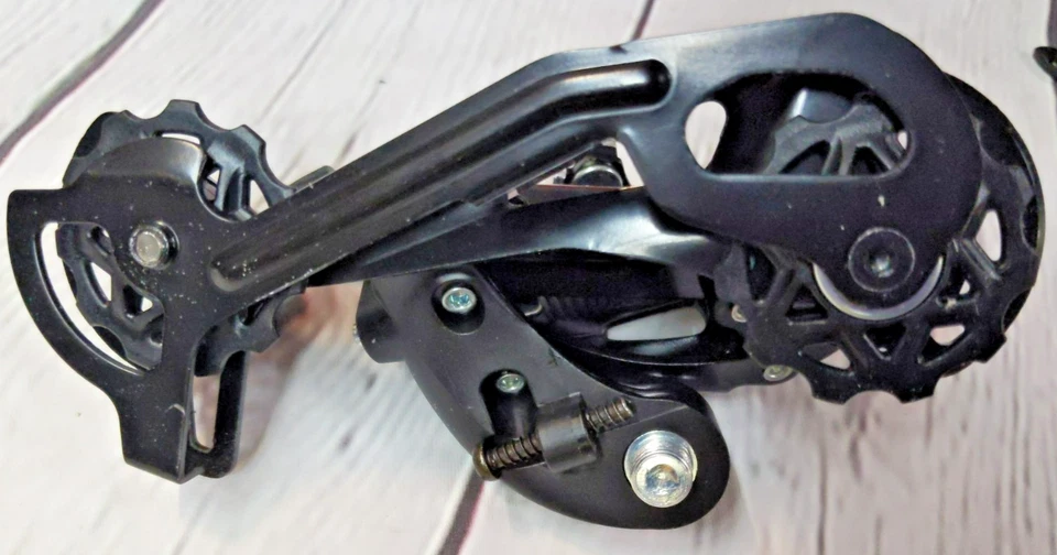 Desviador trasero original SunRace M57 8S, 11-34T, jaula larga, directo 100x170x89 Foto 3 de 4