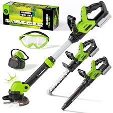 Kids Tool Set, 3-IN-1 Toddler Power Garden Tools with Sounds Lights, Volume...